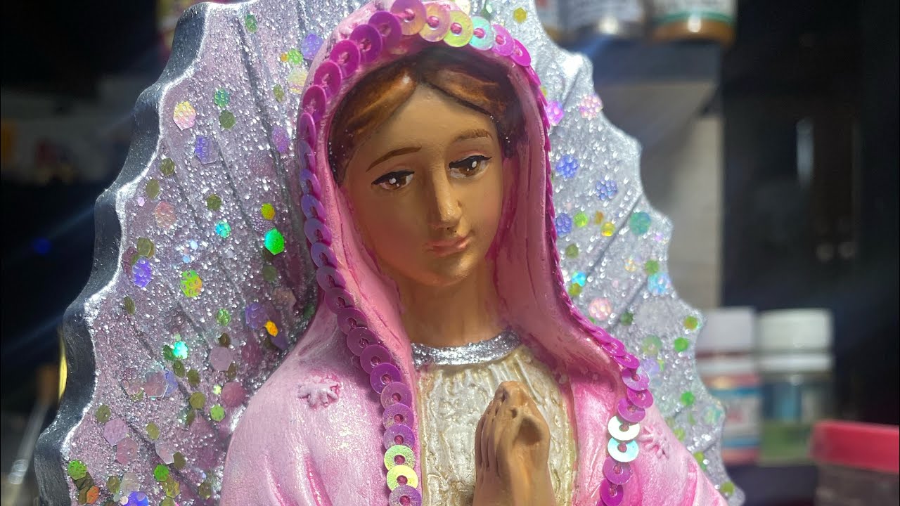 CÓMO PINTAR VIRGEN CERÁMICA 👩‍🎨🖌