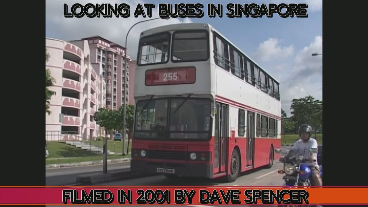 2506 Singapore Buses and light rail taken in 2001 by Dave Spencer Youtube Version