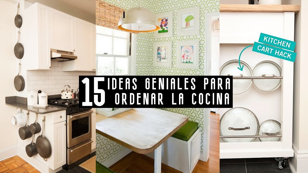 15 💡IDEAS INTELIGENTES para ORGANIZAR COCINAS Pequeñas
