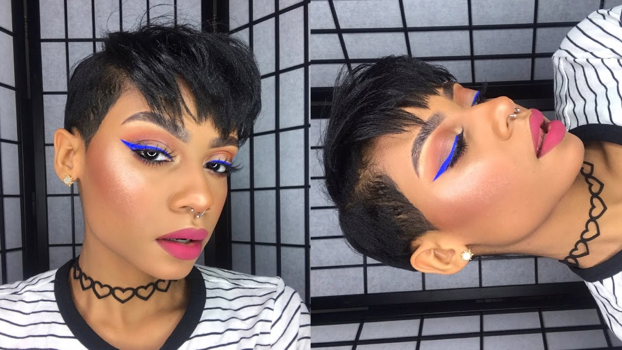 ♡ Fun Spring Makeup Look: Blue Winged Eyeliner ♡