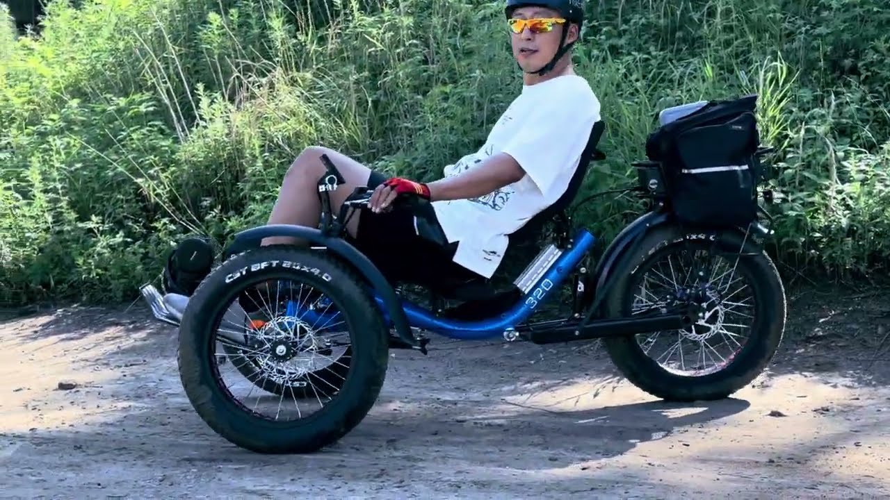TrikExplor F320E AWD: Conquer Any Terrain! All-Wheel Drive Recumbent Trike Off-Road Challenge