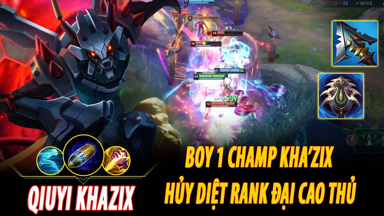 RANK 1 KHAZIX CN - QIUYI KHA'ZIX VS LEE SIN | CN GMASTER PATCH 14.2