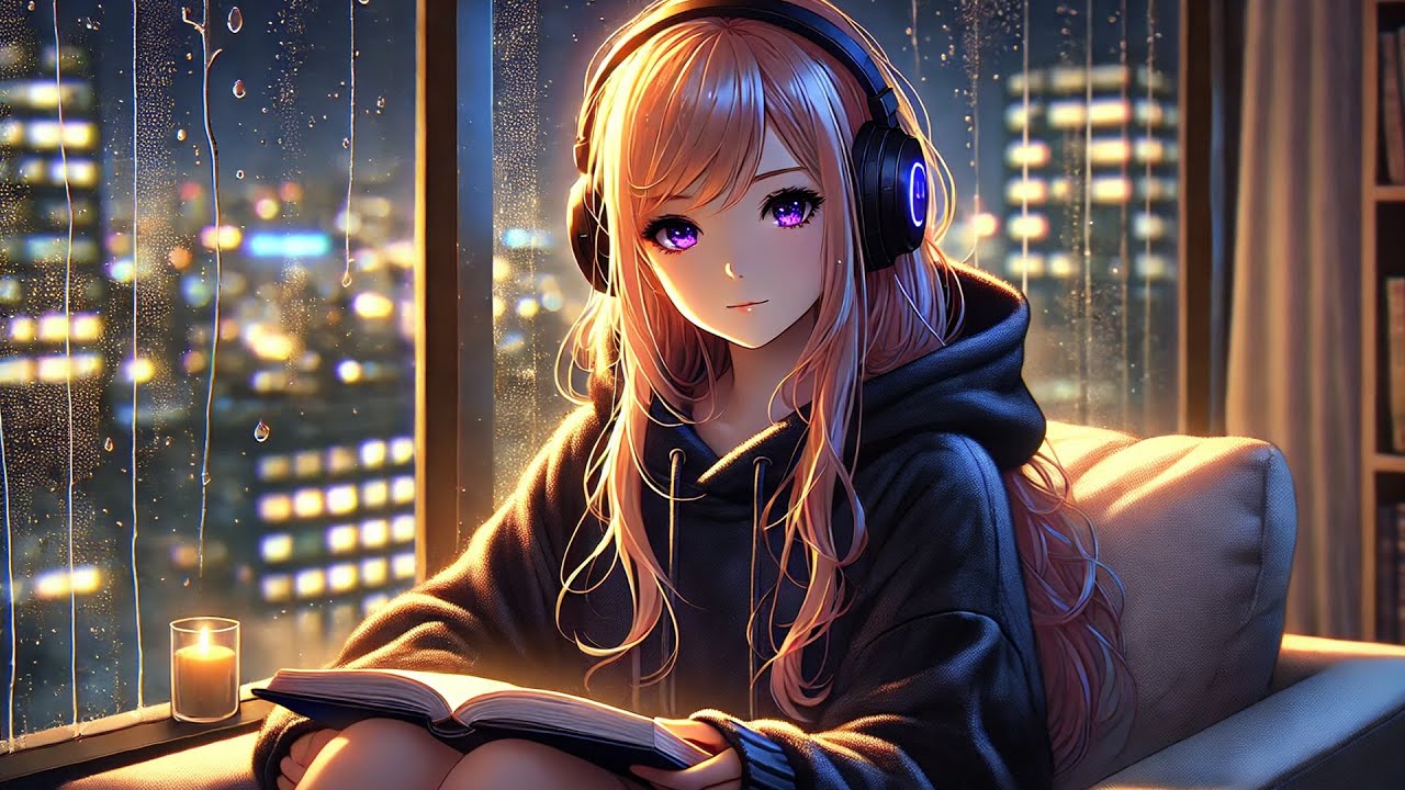 Lofi: Cozy Night Rain for Study | Warm Rain Ambience for Long Study Sessions