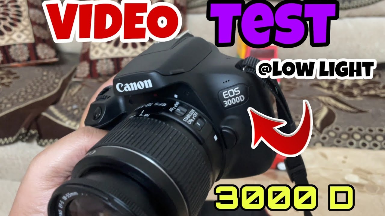 Тестирование видеосъемки Canon 3000d при слабом освещении и сравнение качества видеосъемки 3000d ...