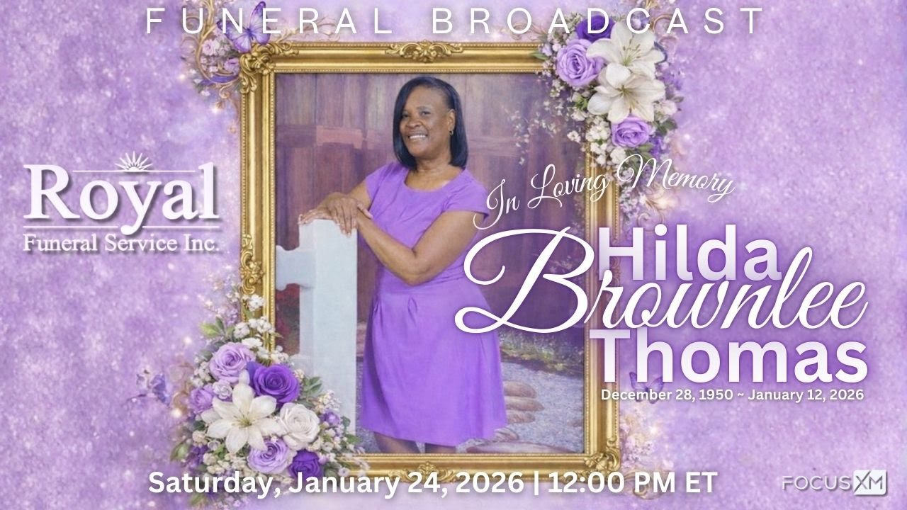 Hilda Brownlee Thomas' Funeral Broadcast