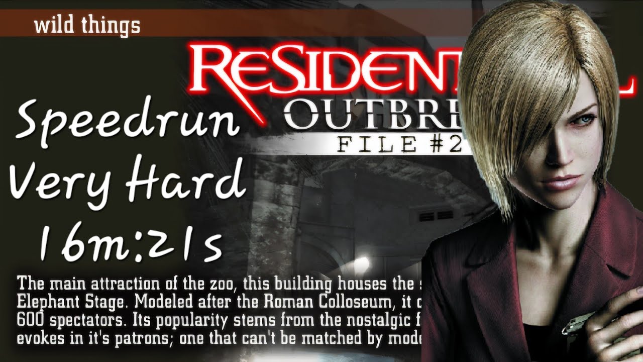 Speedrun: Wild Things - Very Hard - 16m:21s in Resident Evil Outbreak File 2