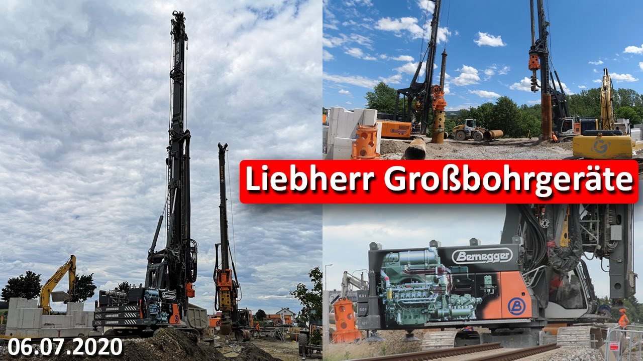 Liebherr LRB 355 (Bohrpfähle für die Unterführung Ochsenburger Straße in St. Pölten)