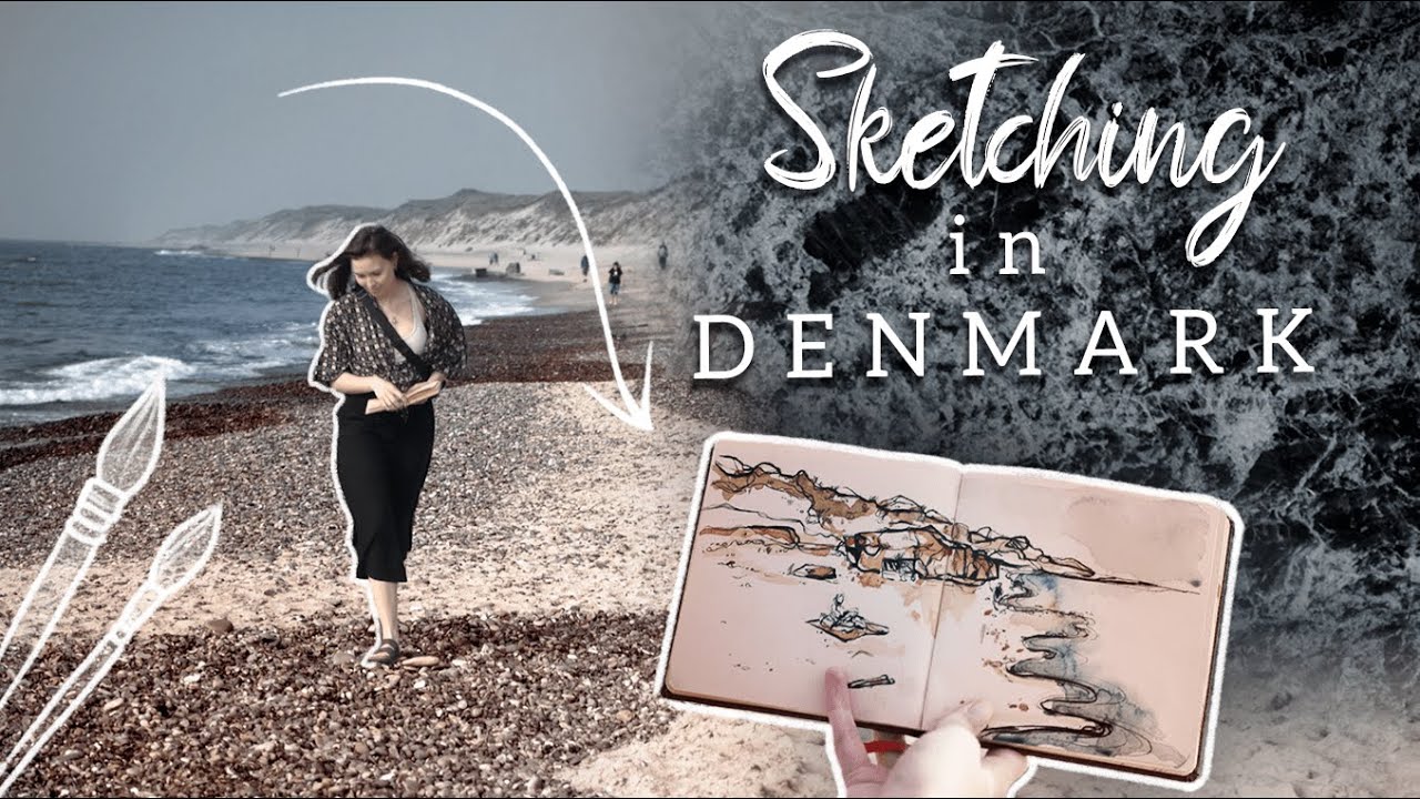 Urban Sketching at the Danish Coast 🌊
