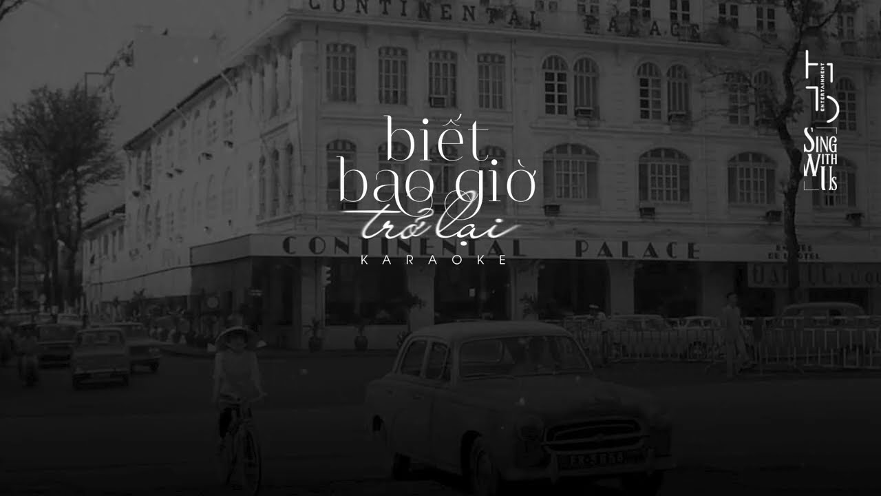 Karaoke | Biết Bao Giờ Trở Lại | Acoustic Beat | Tone Nam (Dm)