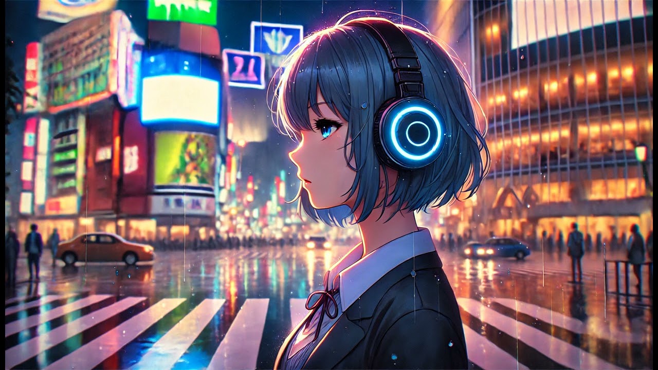 Silent Campus Walk | 30 Min Rainy Night Lo-Fi for Deep Focus 🌧️ #12