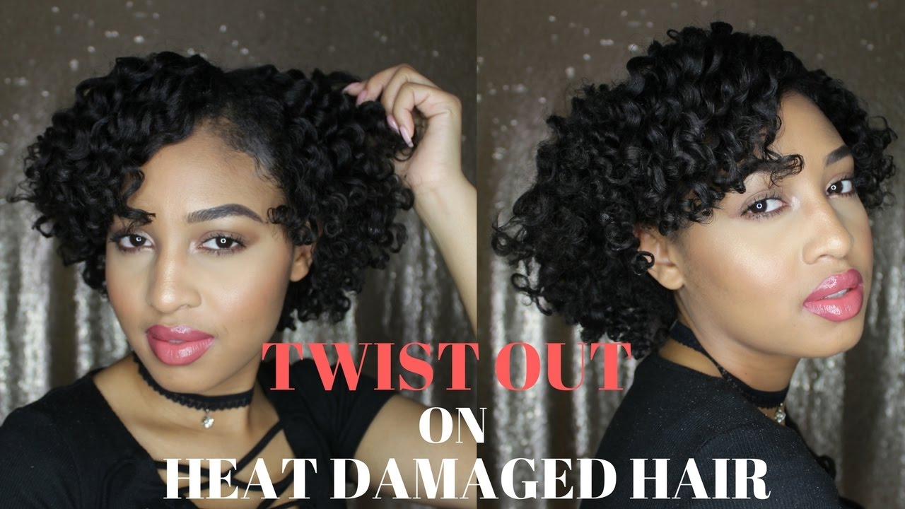 BOMB Twist Out for Heat Damaged Hair | Natural Hair ft. My Fluffy Puffs | @Kaaiit_theGreat