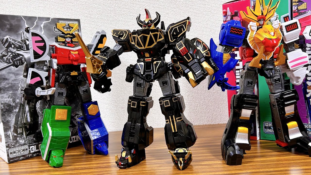 4体合体！DXユニバース大獣神も再現！プレバン限定 DXブラック大獣神 レビュー！DXロボユニバース版 大獣神と比較！ゴジュウジャー/ジュウレンジャー