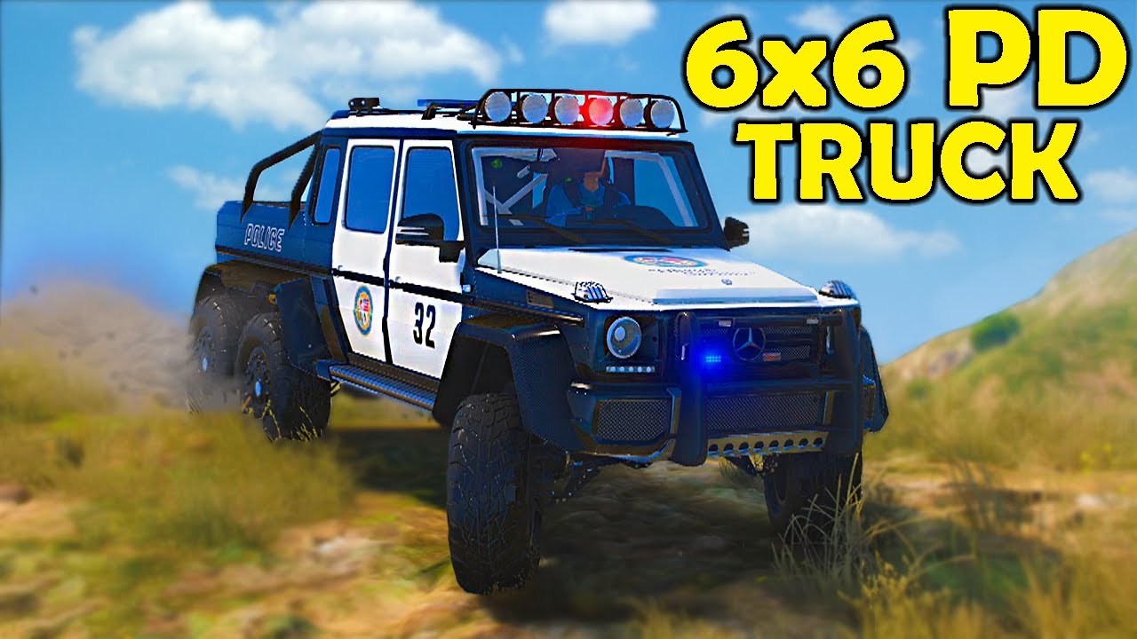 6x6 Cop Mercedes-Benz Truck In GTA 5 RP