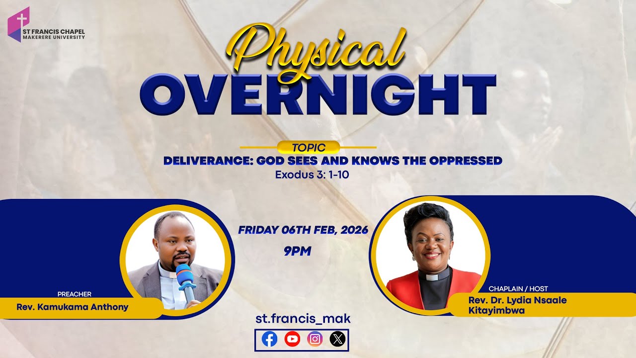 Physical Overnight | Deliverance:God sees and knows the oppressed| Rev. Kamukama Anthony |06/02/2026