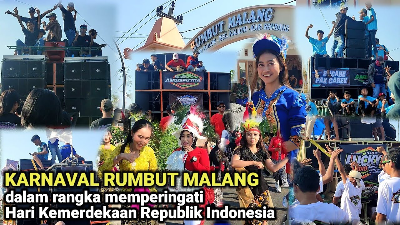 KARNAVAL DESA RUMBUT MALANG DRESI KULON KALIORI REMBANG DALAM RANGKA MEMPERINGATI HUT RI 78