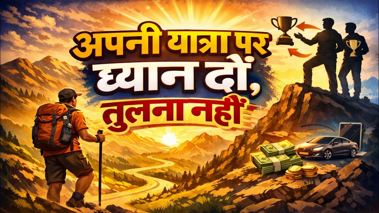 दूसरों से तुलना बंद करो – अपनी Journey पर Focus करो | Powerful Motivation #hemantkumarkosle 