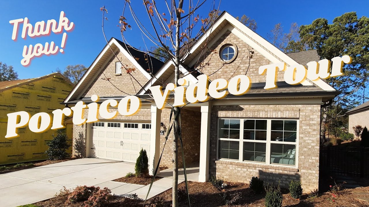 💟 Courtyards at Tega Cay. Portico model. Active adult community new homes in Tega Cay SC. Newstyle.