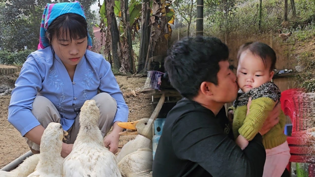 The young couple faced a difficult life with their small daughter.