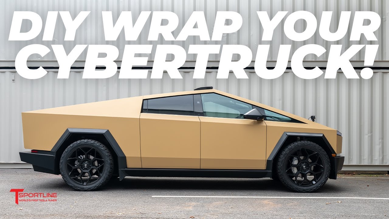 Do-it-Yourself Wrap or PPF Film Installation on Tesla Cybertruck with T Sportline Pre-Cut DIY Kits