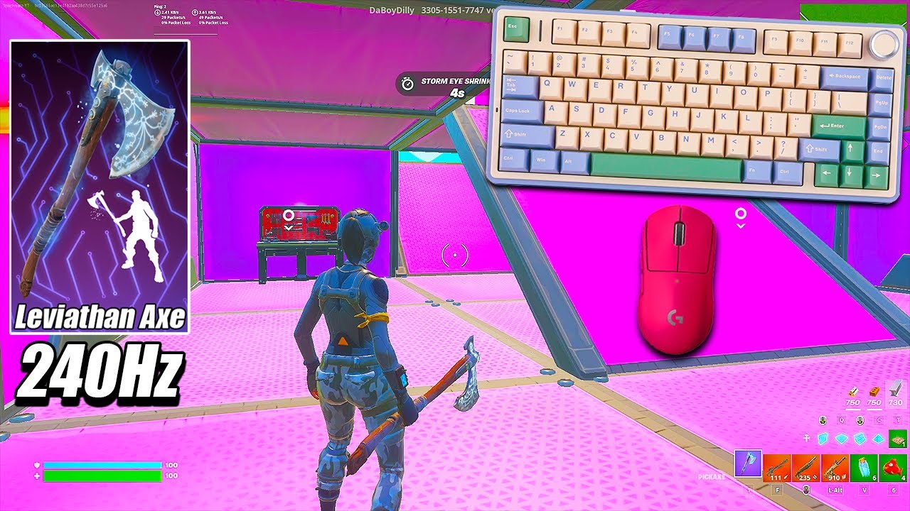 LEVIATHAN AXE GAMEPLAY | Go Goated Zone Wars 🏆 Aula F75 Keyboard ASMR 🎧😴