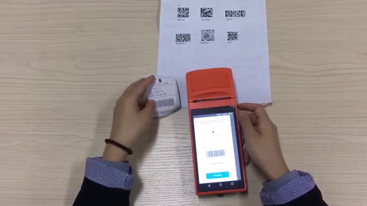 POS-терминал на базе Android с принтером и сканером штрих-кодов TR170S