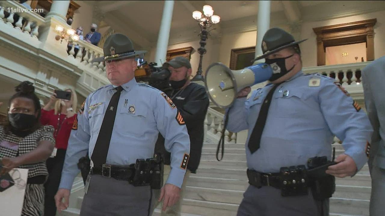 House members threatened with arrest at Georgia State Capitol protest