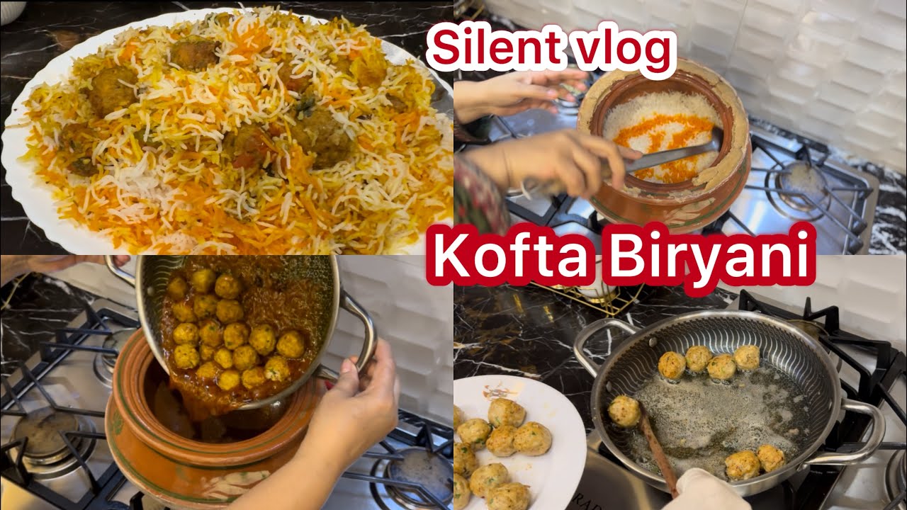 Kofta Biryani | Best Biryani Recipe in the world | Silent vlog | Karachi Biryani | Urdu | Hindi