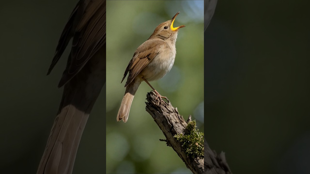 A Nightingale&rsquo;s Song That Shakes the Air #birdsounds #singingbirds #nightingale #birds #wildlife