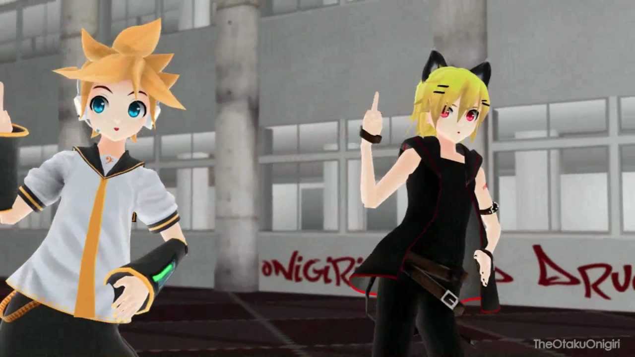 【MMD】 Happy Synthesizer 【レン -  96猫】