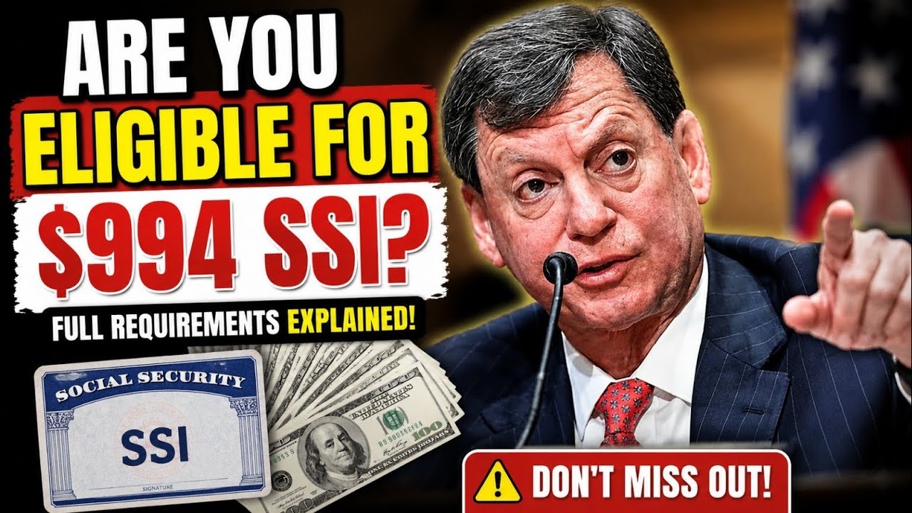 💸 Are You Eligible for $994 SSI? Full Requirements Explained!