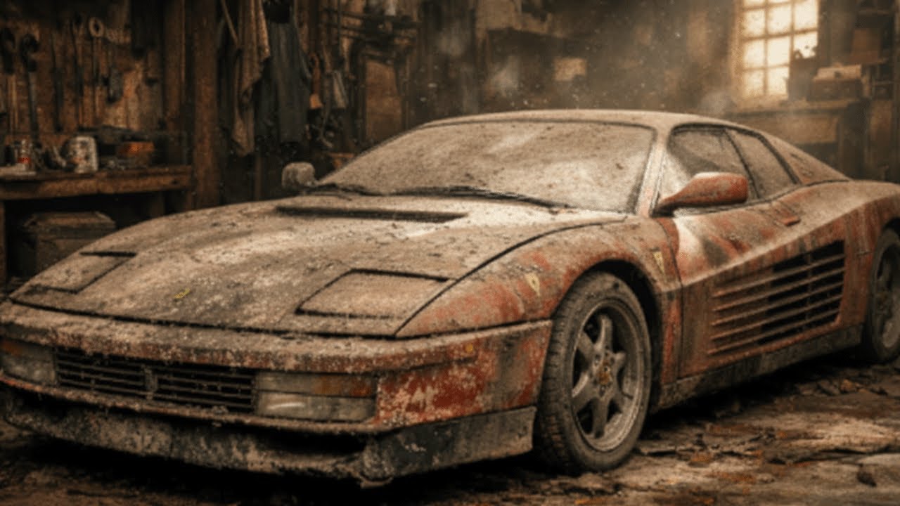 ASMR Car Restoration Full Rebuild of Ferrari Testarossa 1986 from Abandoned Condition to Looking New