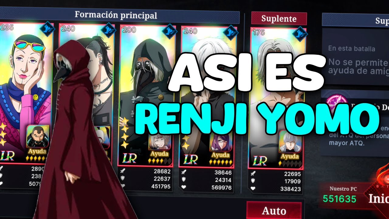 Así es el Nuevo RENJI YOMO en Tokyo Ghoul: Break The Chains