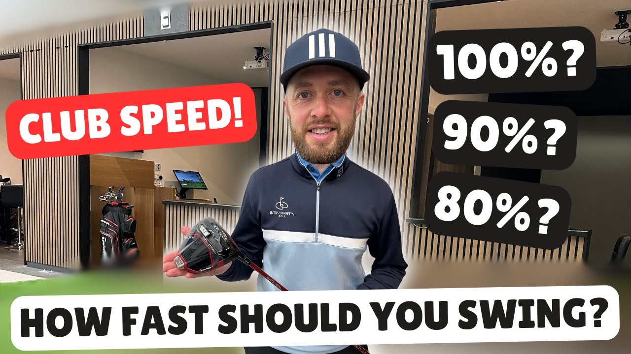 Does swinging a golf club 80% actually work?...| TEST | #clubspeed #golf