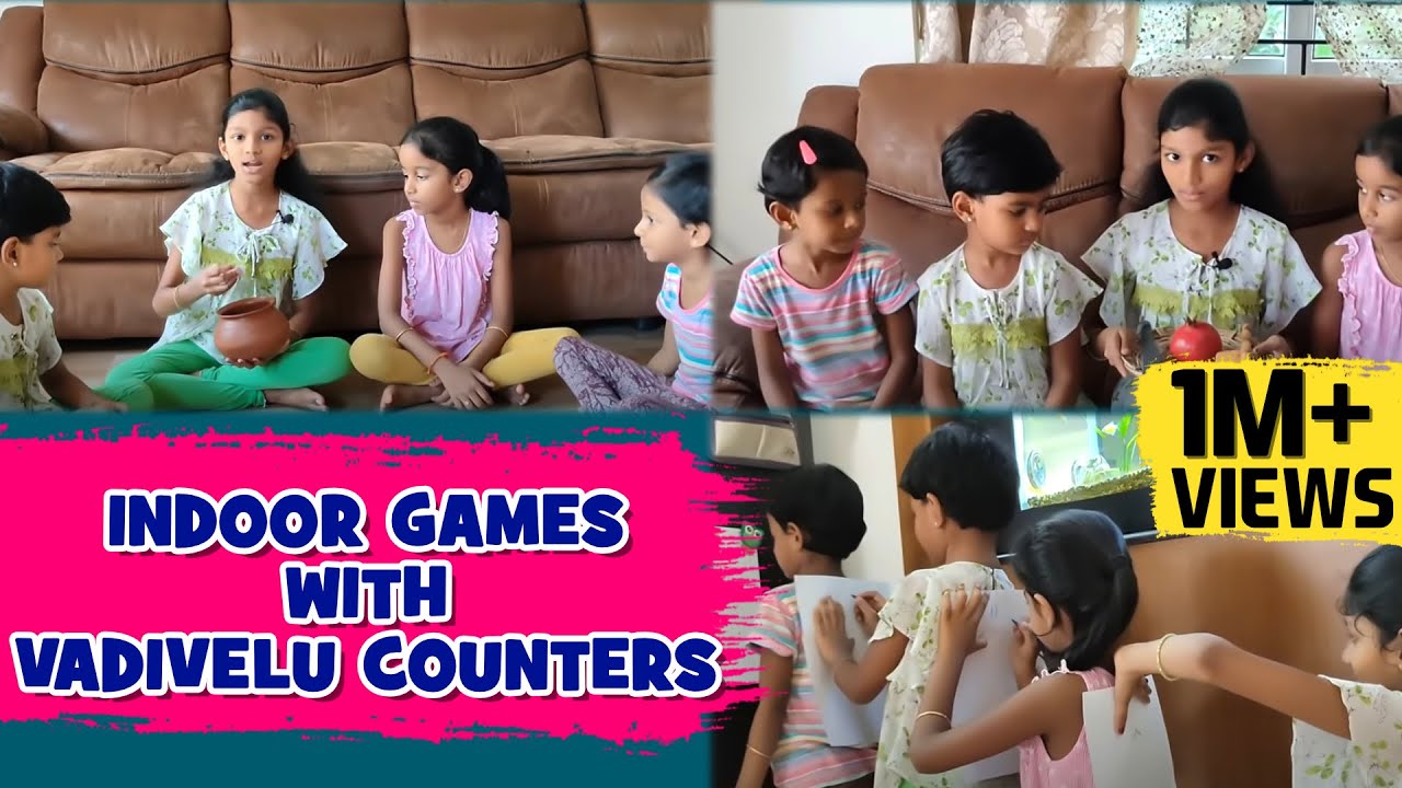 Indoor games with vadivelu counters |Games to play at home from simple things|ini's galataas