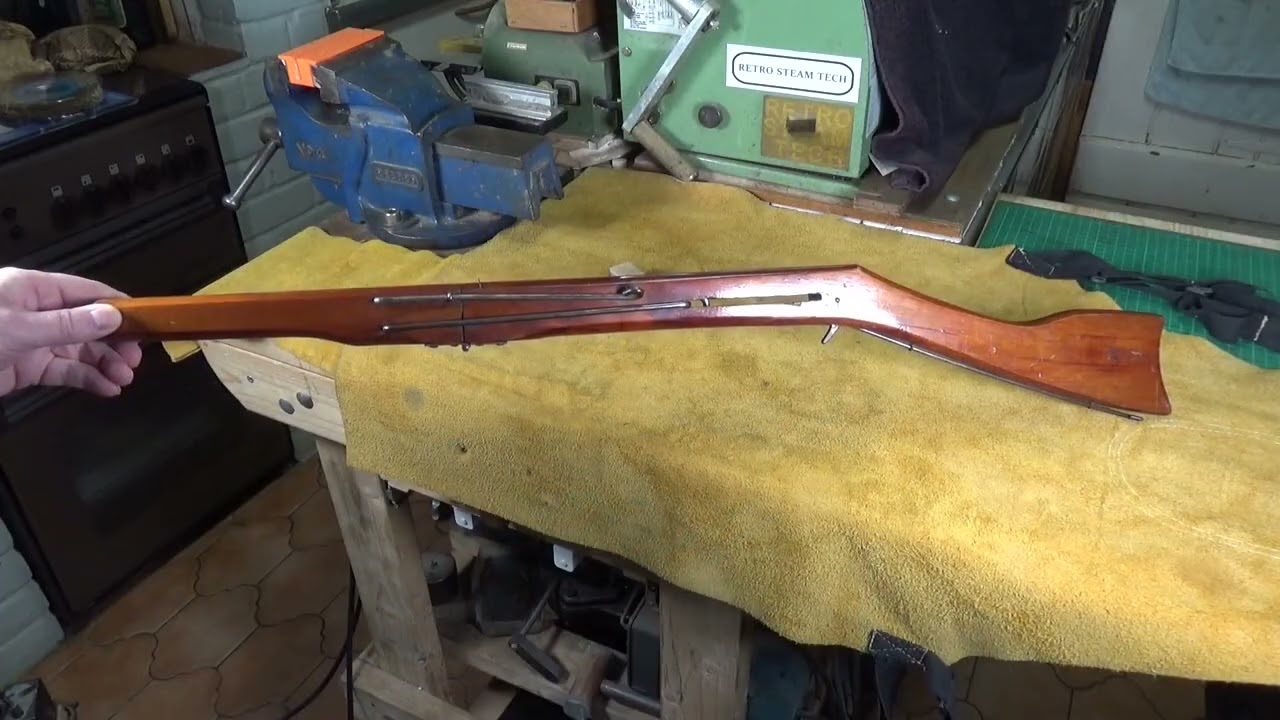 Винтажная американская пневматическая винтовка Markham M-02 1887 года