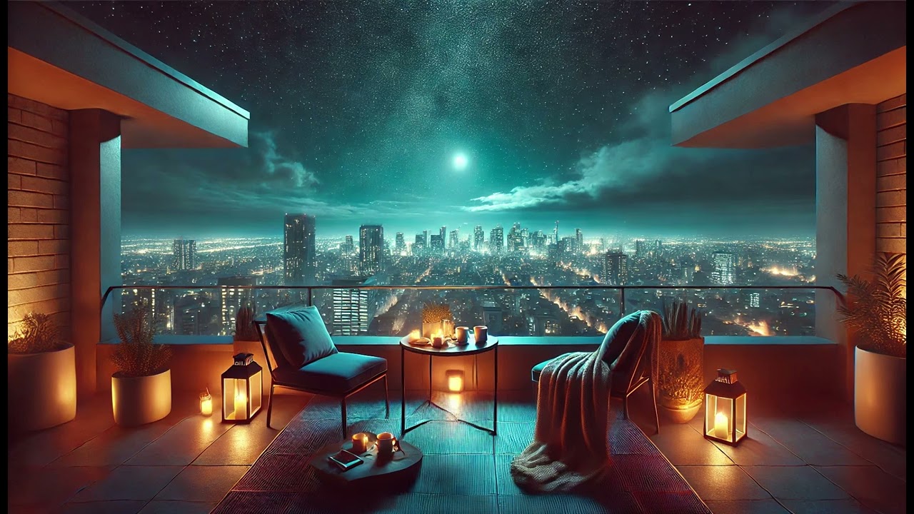 Midnight Rooftop Vibes 🌙✨ | Relaxing Lofi Beats for Late Night Study & Chill