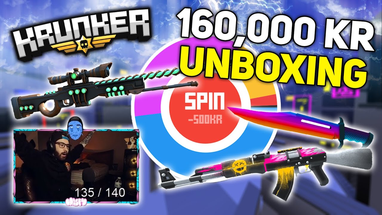 Krunker UNOBTAINABLE UNBOXING! (New Skins) 160,000 KR