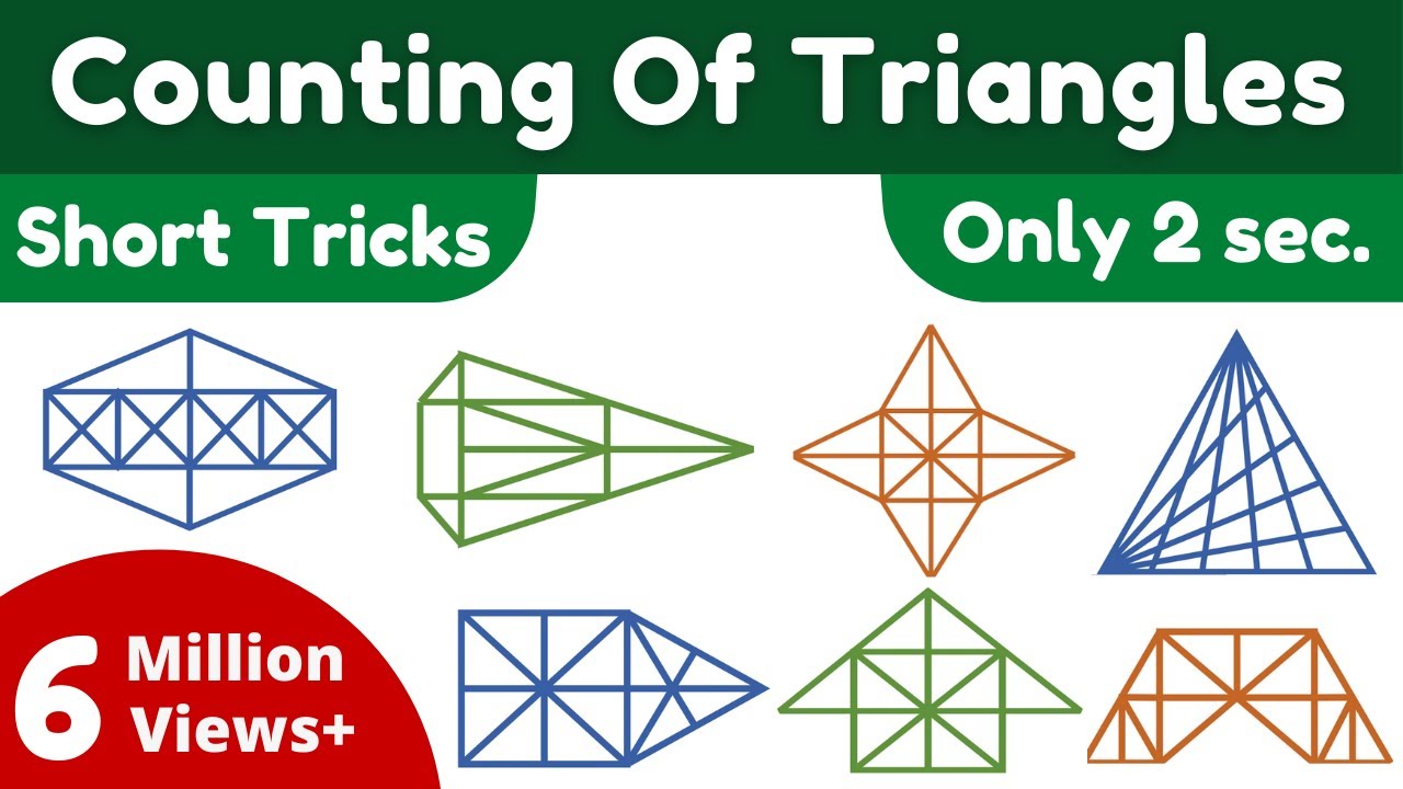 Counting Of Triangles In Figures (त्रिभुज की संख्या पता करना) - 2 | Best Tricks | By Kapildeo Prasad