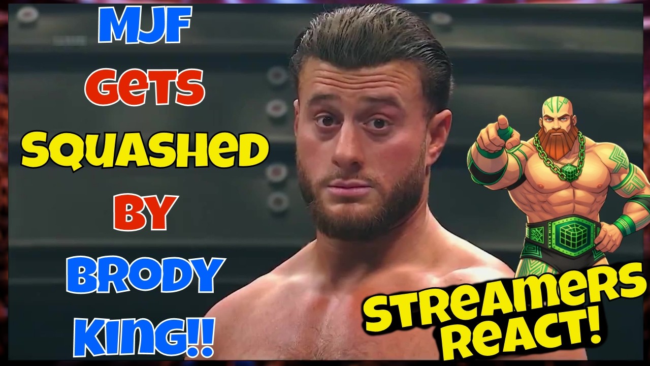 Реакция стримеров! MJF разгромлен Броди Кингом!! #aew #aewdynamite #wrestling
