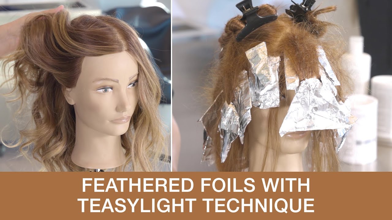 Feathered Foils with Teasylight Technique | Golden Blonde Hair Color | Kenra Color