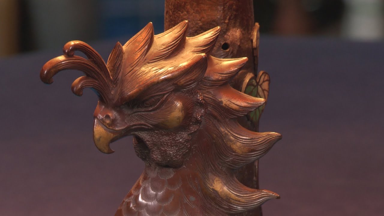 Meiji Period Cloisonné Bronze Floor Lamp | Web Appraisal | Santa Clara