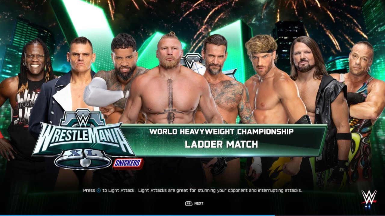 WWE 2K25 8 MAN LADDER MATCH