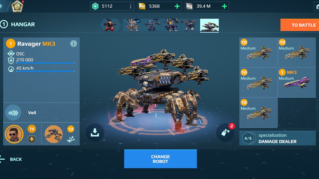 Ravager ULTIMATE WASP | War Robots Gameplay 