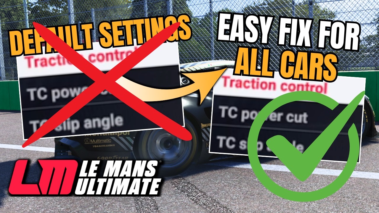 LMU Traction Control Defaults are BAD - Here's What to Use Instead for EVERY CAR