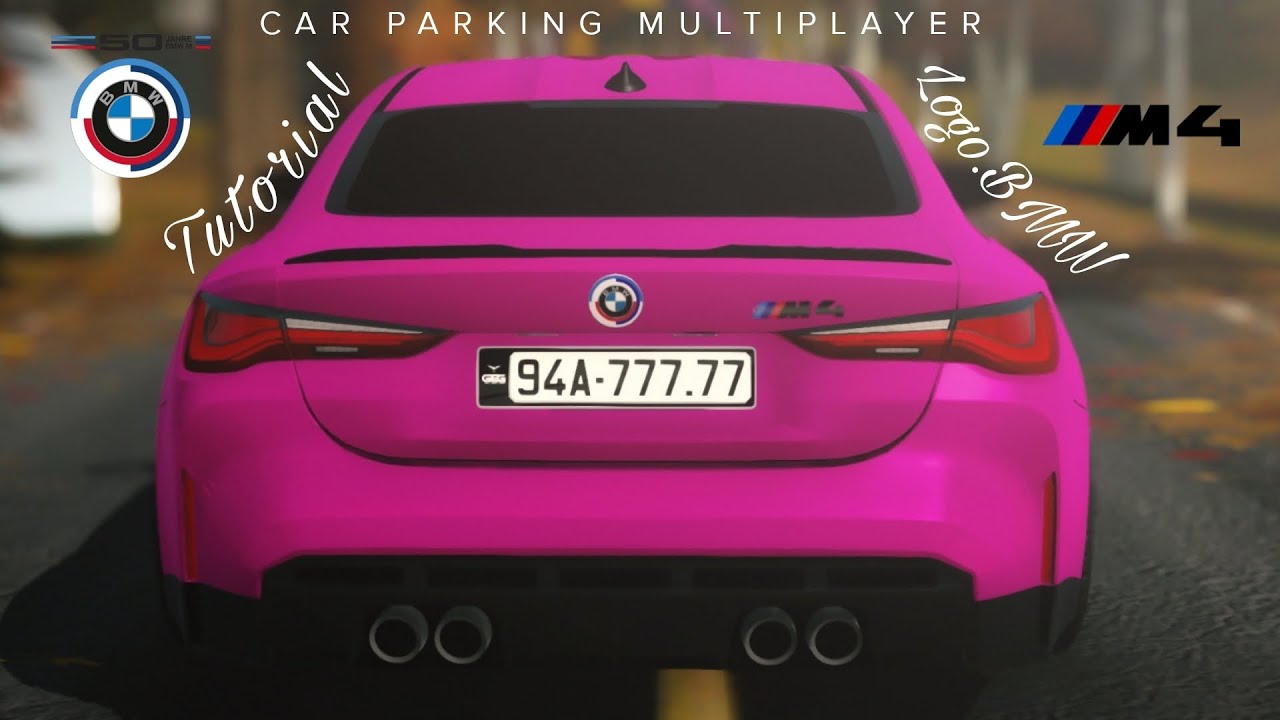 BMW 50th Anniversary Logo Tutorial & M4 Logo Tutorial | Car Parking Multiplayer.