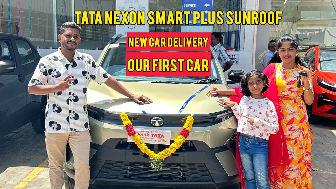 New car delivery | Tata Nexon smart plus Sun roof | unboxing | Review 
