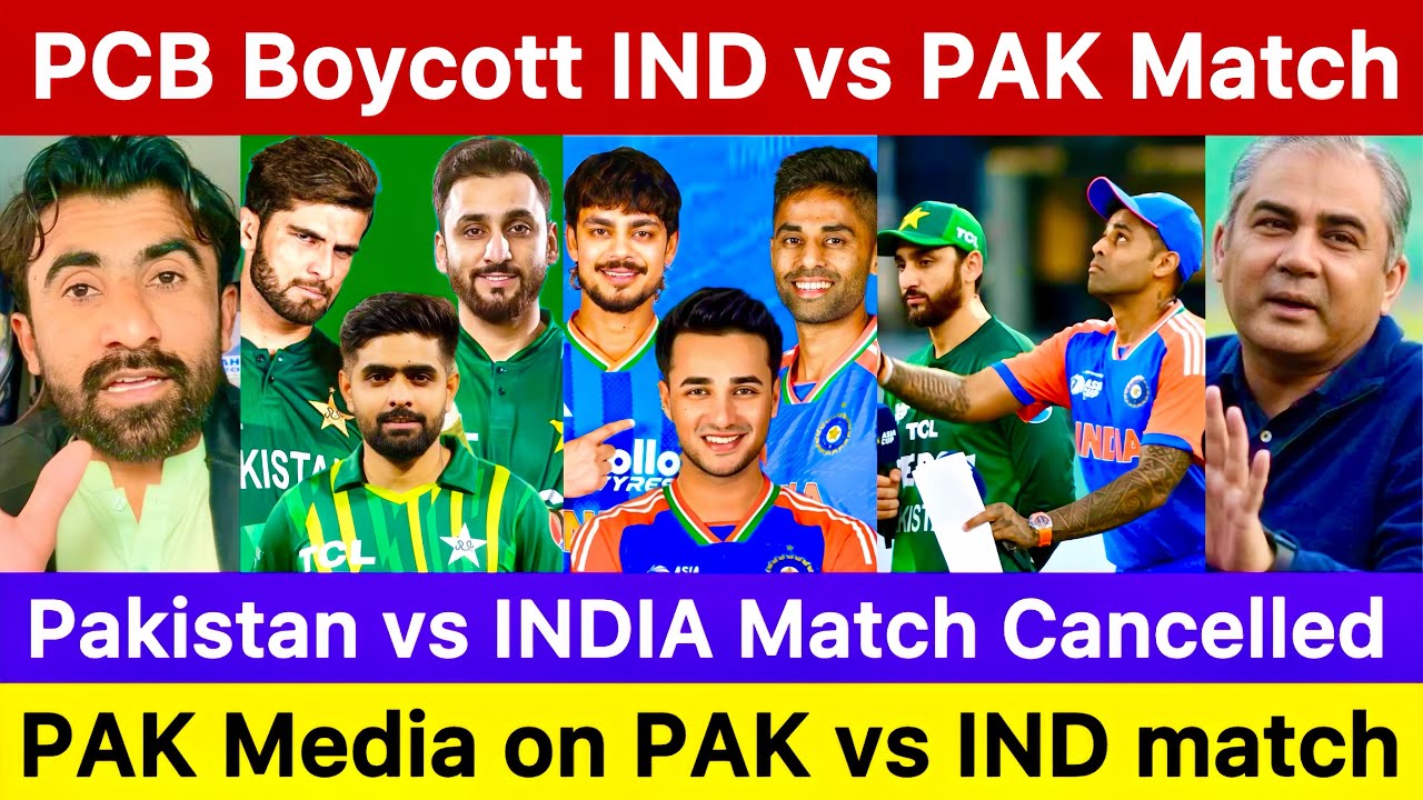 india vs pakistan reaction | boycott ind vs pak match | abhishek sharma | ind vs nz | pak media 