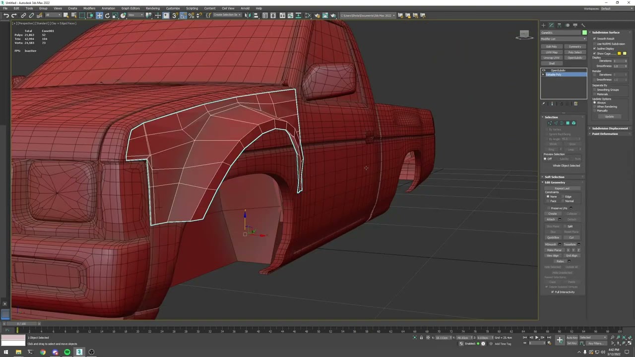 Nissan Hardbody Widebody Timelapse | Mamiya Motors | 3DSMAX