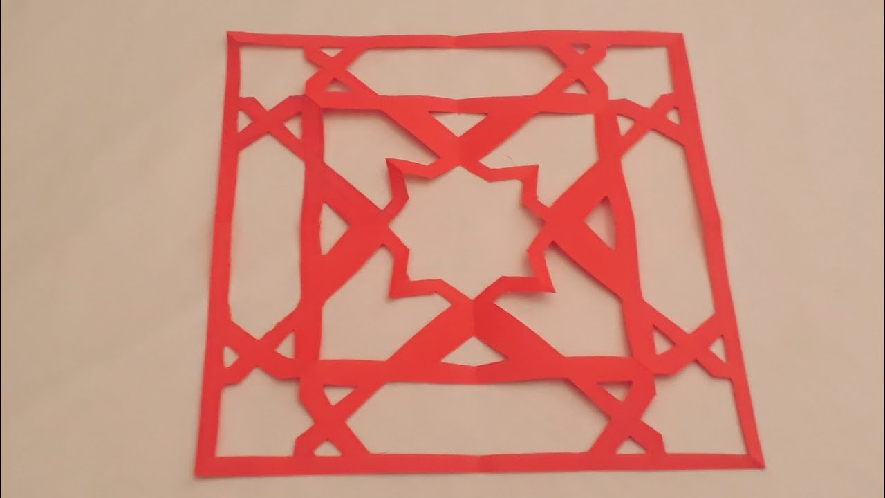 tutorial geometric design-Cara menggambar geometri islami | origami geometric