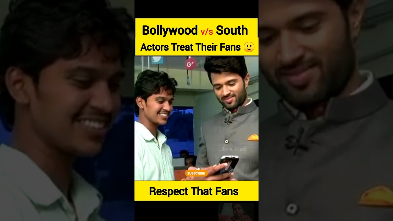 Bollywood or South Actors Treat Their Fans Comparison ☺️ #viral_shorts #bollywood #south